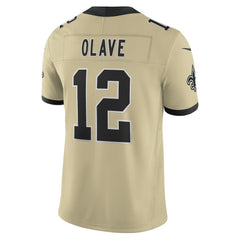 Chris Olave New Orleans Saints Gameday Golds Alternate Vapor F.U.S.E. Limited Jersey - Gold - Nike
