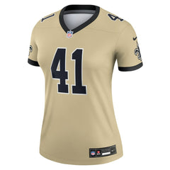 Alvin Kamara New Orleans Saints Women's Gameday Golds Alternate Legend Player Performance Top - Gold - Nike