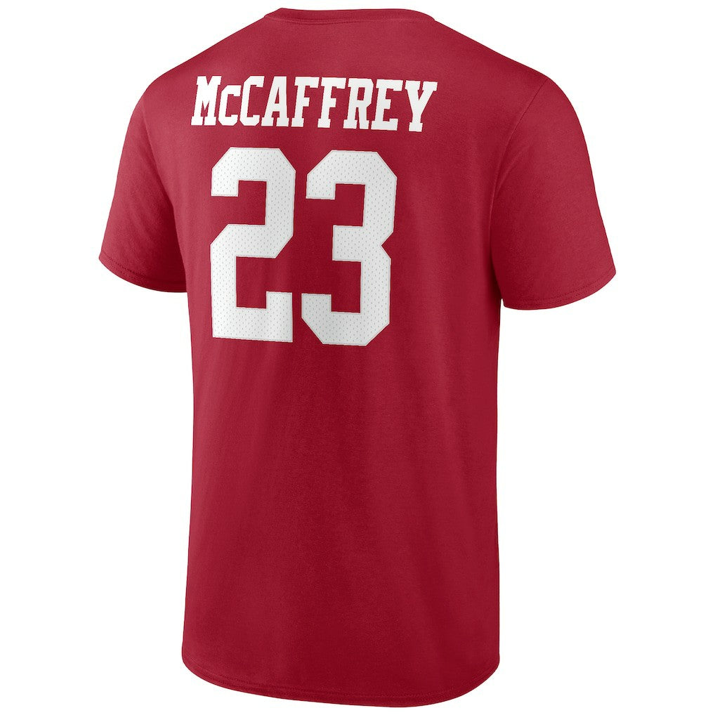 Christian McCaffrey San Francisco 49ers Player Icon T-Shirt - Scarlet - NFL