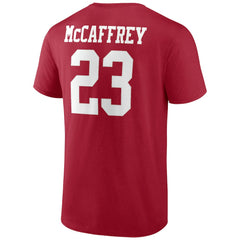 Christian McCaffrey San Francisco 49ers Player Icon T-Shirt - Scarlet - NFL