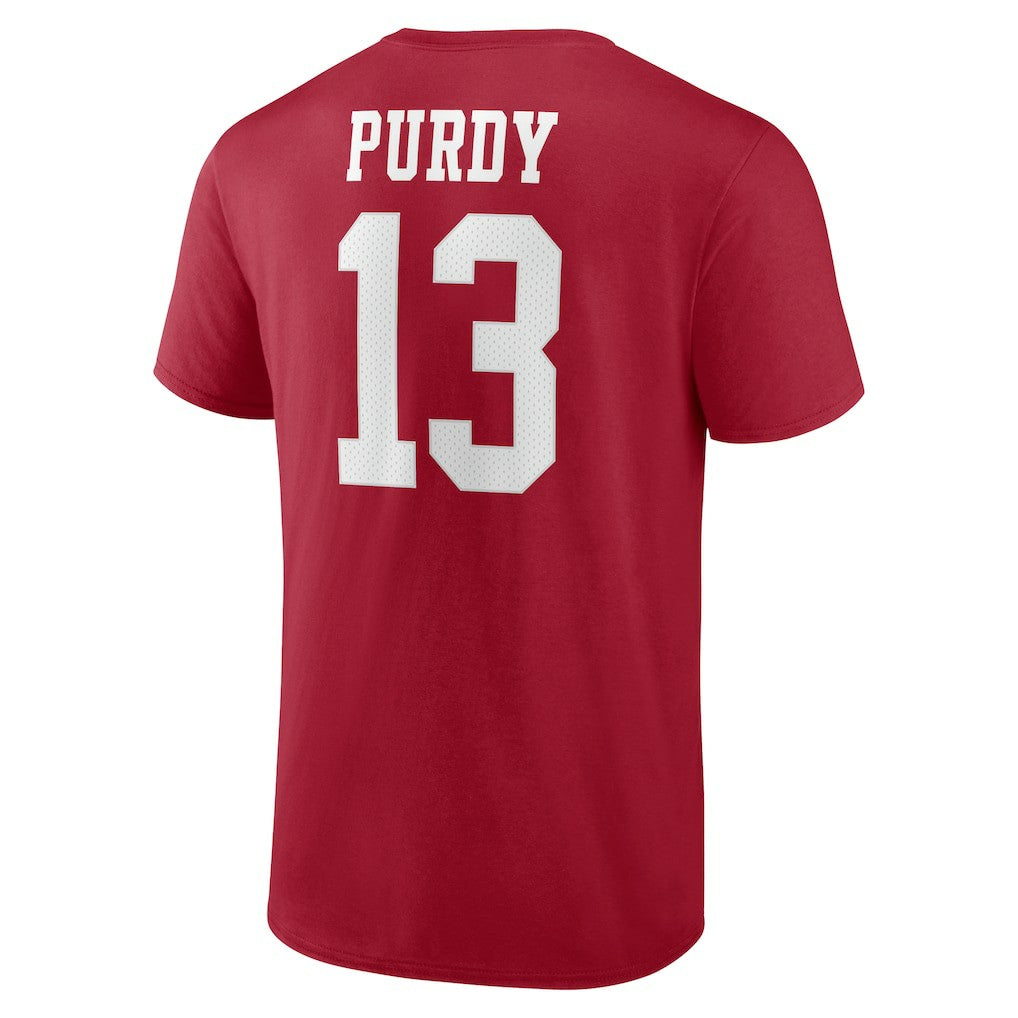 Brock Purdy San Francisco 49ers Player Icon T-Shirt - Scarlet - NFL