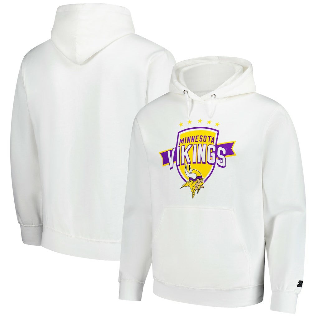 Minnesota Vikings Starter Vintage Pullover Hoodie - White - NFL