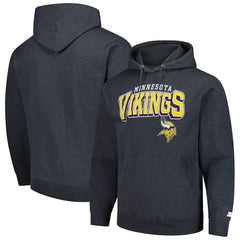 Minnesota Vikings Starter Vintage Pullover Hoodie - Charcoal - NFL