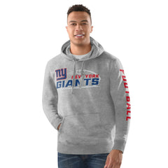 New York Giants Starter Vintage Pullover Hoodie - Heather Gray - NFL