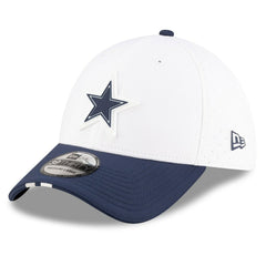 Dallas Cowboys New Era 2025 NFL Training Camp 39THIRTY Flex Hat - White/Navy - NFL