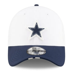 Dallas Cowboys New Era 2025 NFL Training Camp 39THIRTY Flex Hat - White/Navy - NFL