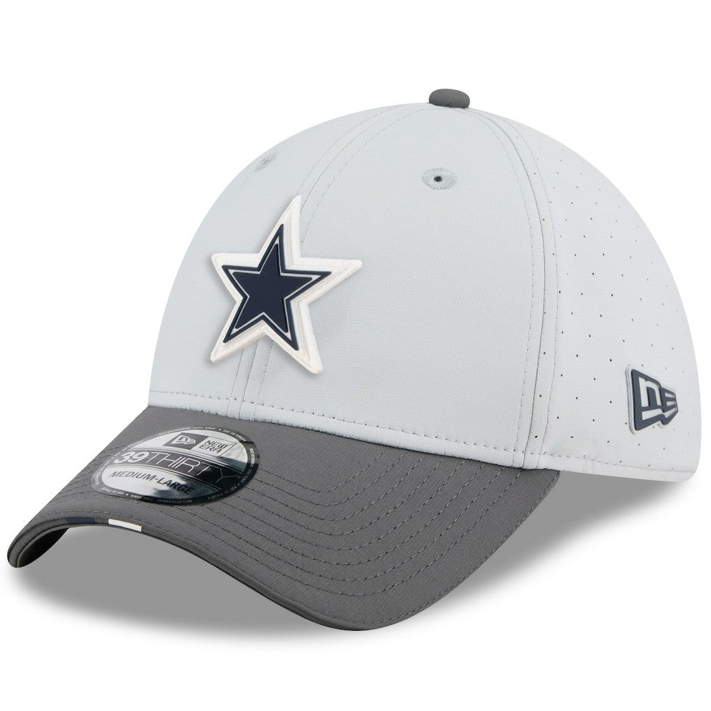 Dallas Cowboys New Era 2025 NFL Training Camp 39THIRTY Flex Hat - Gray/Graphite - NFL