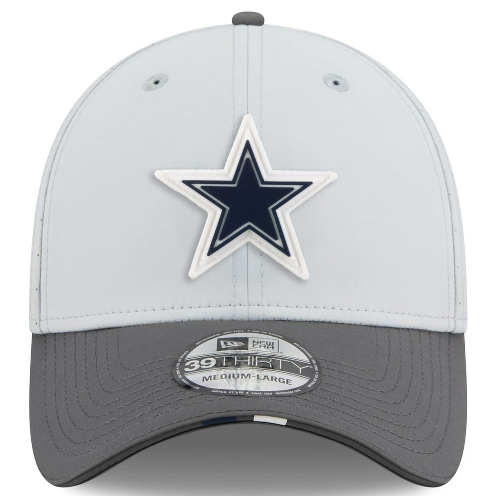 Dallas Cowboys New Era 2025 NFL Training Camp 39THIRTY Flex Hat - Gray/Graphite - NFL
