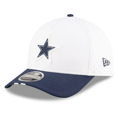 Dallas Cowboys New Era 2025 NFL Training Camp A-Frame 9FORTY Adjustable Hat - White/Navy - NFL