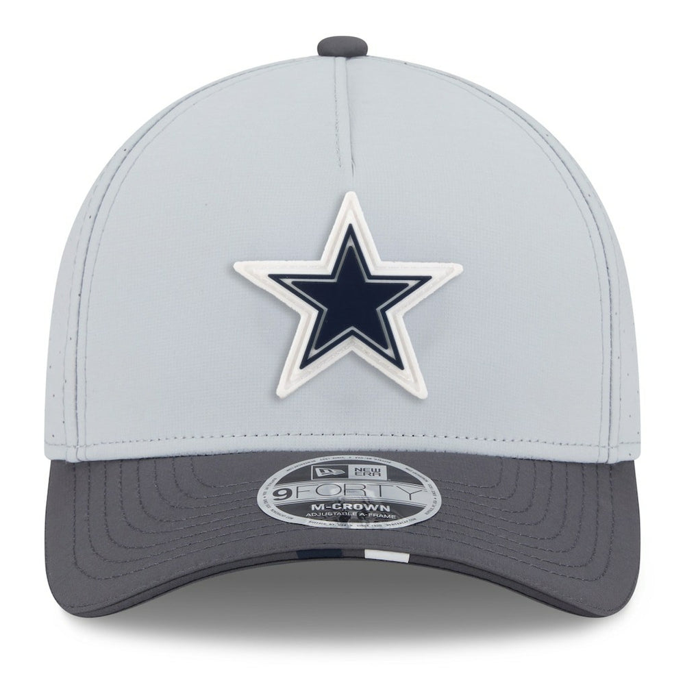 Dallas Cowboys New Era 2025 NFL Training Camp A-Frame 9FORTY Adjustable Hat - Gray/Graphite - NFL