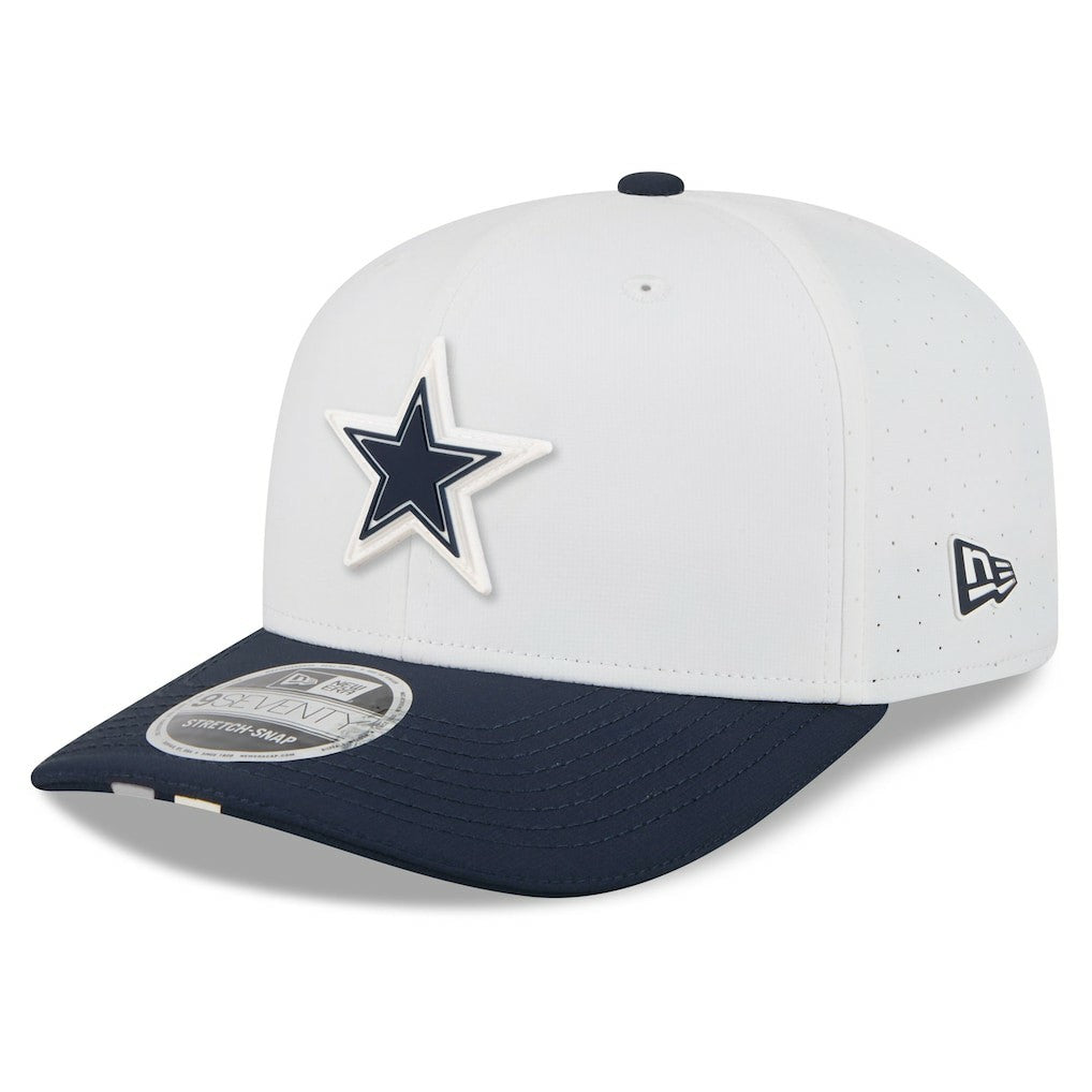 Dallas Cowboys New Era 2025 NFL Training Camp 9SEVENTY Adjustable Hat - White/Navy - NFL