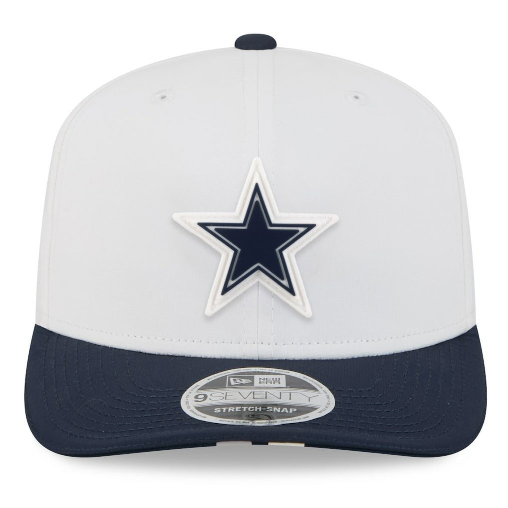 Dallas Cowboys New Era 2025 NFL Training Camp 9SEVENTY Adjustable Hat - White/Navy - NFL