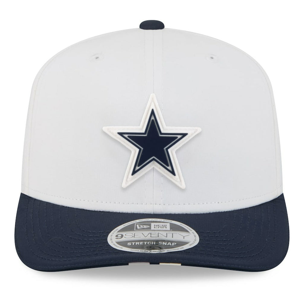 Dallas Cowboys New Era 2025 NFL Training Camp 9SEVENTY Adjustable Hat - White/Navy - NFL