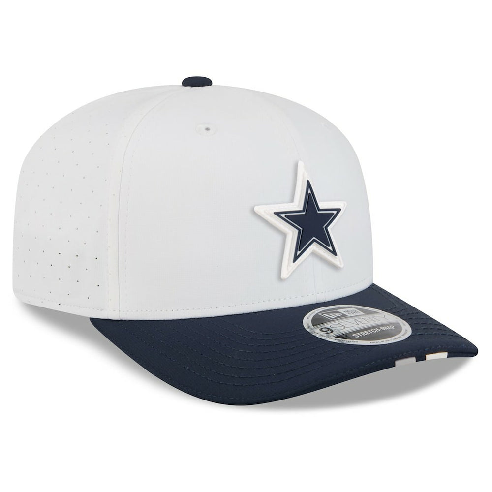 Dallas Cowboys New Era 2025 NFL Training Camp 9SEVENTY Adjustable Hat - White/Navy - NFL