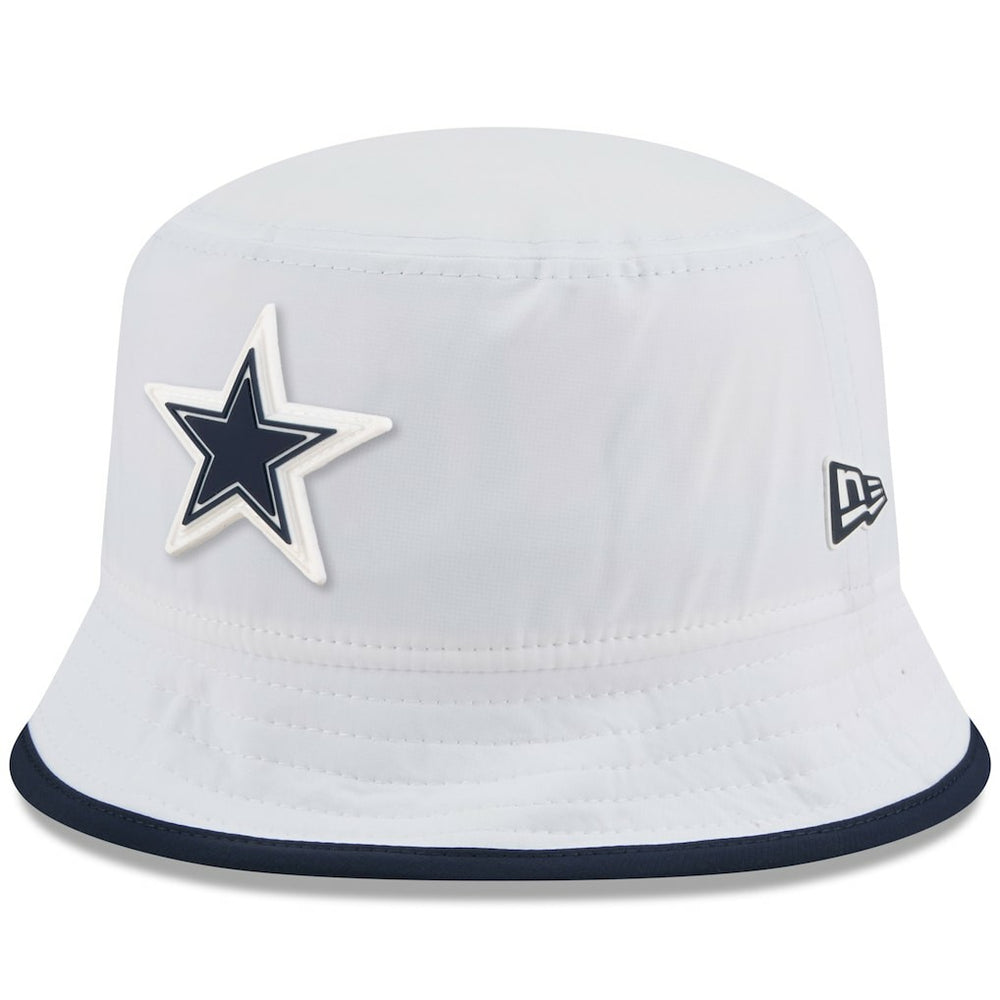 Dallas Cowboys New Era 2025 NFL Training Camp Stretch Bucket Hat - White - NFL