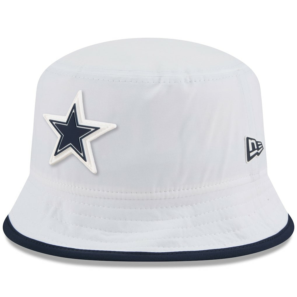 Dallas Cowboys New Era 2025 NFL Training Camp Stretch Bucket Hat - White - NFL