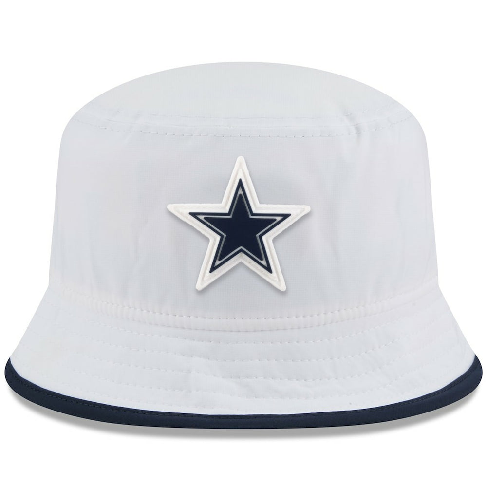 Dallas Cowboys New Era 2025 NFL Training Camp Stretch Bucket Hat - White - NFL