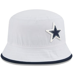 Dallas Cowboys New Era 2025 NFL Training Camp Stretch Bucket Hat - White - NFL