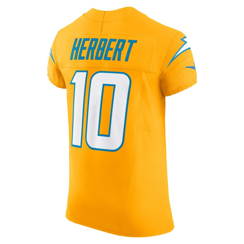 Justin Herbert Los Angeles Chargers Alternate Charger Power Vapor F.U.S.E. Elite Jersey - Gold - Nike