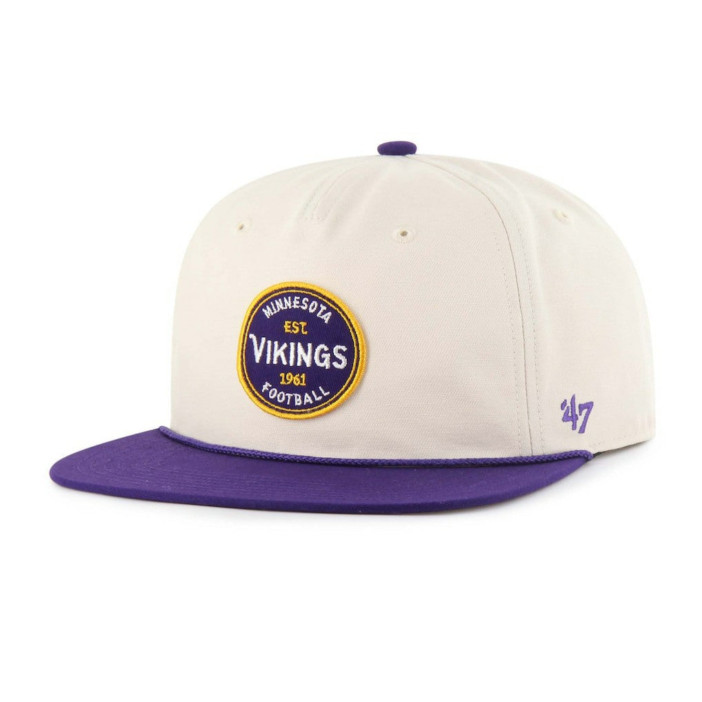 Minnesota Vikings '47 Payson Captain Adjustable Hat - Natural - 47 brand