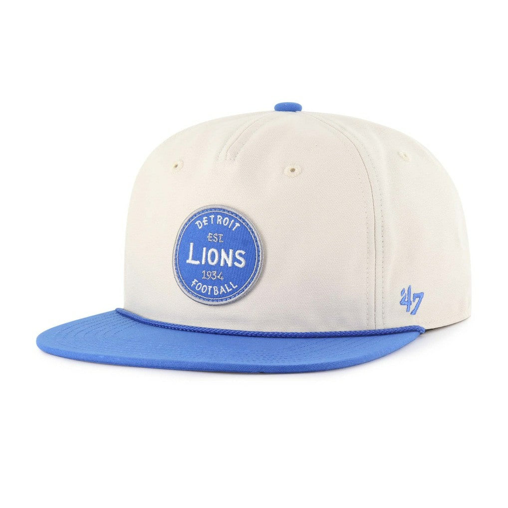 Detroit Lions '47 Payson Captain Adjustable Hat - Natural - 47 brand