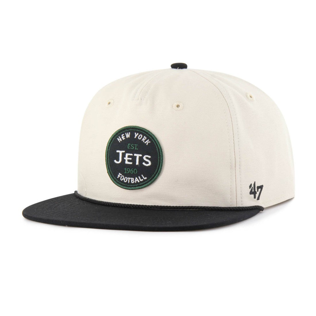 New York Jets '47 Payson Captain Adjustable Hat - Natural - 47 brand