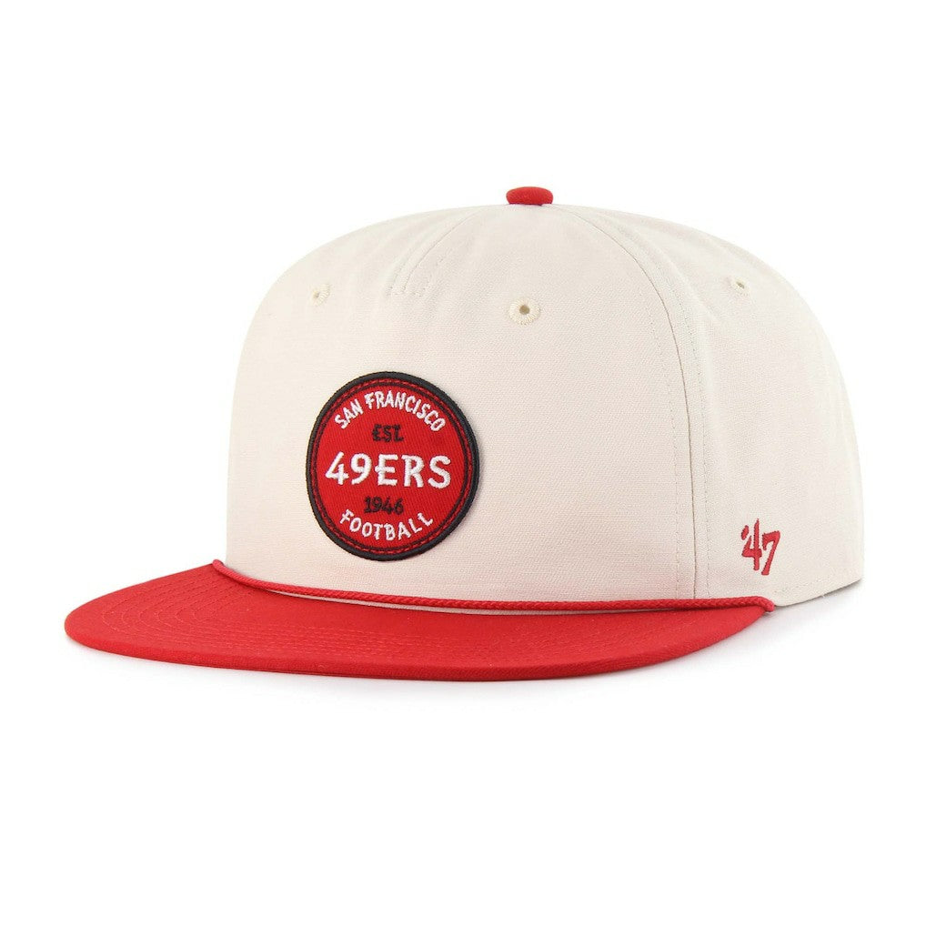 San Francisco 49ers '47 Payson Captain Adjustable Hat - Natural - 47 brand
