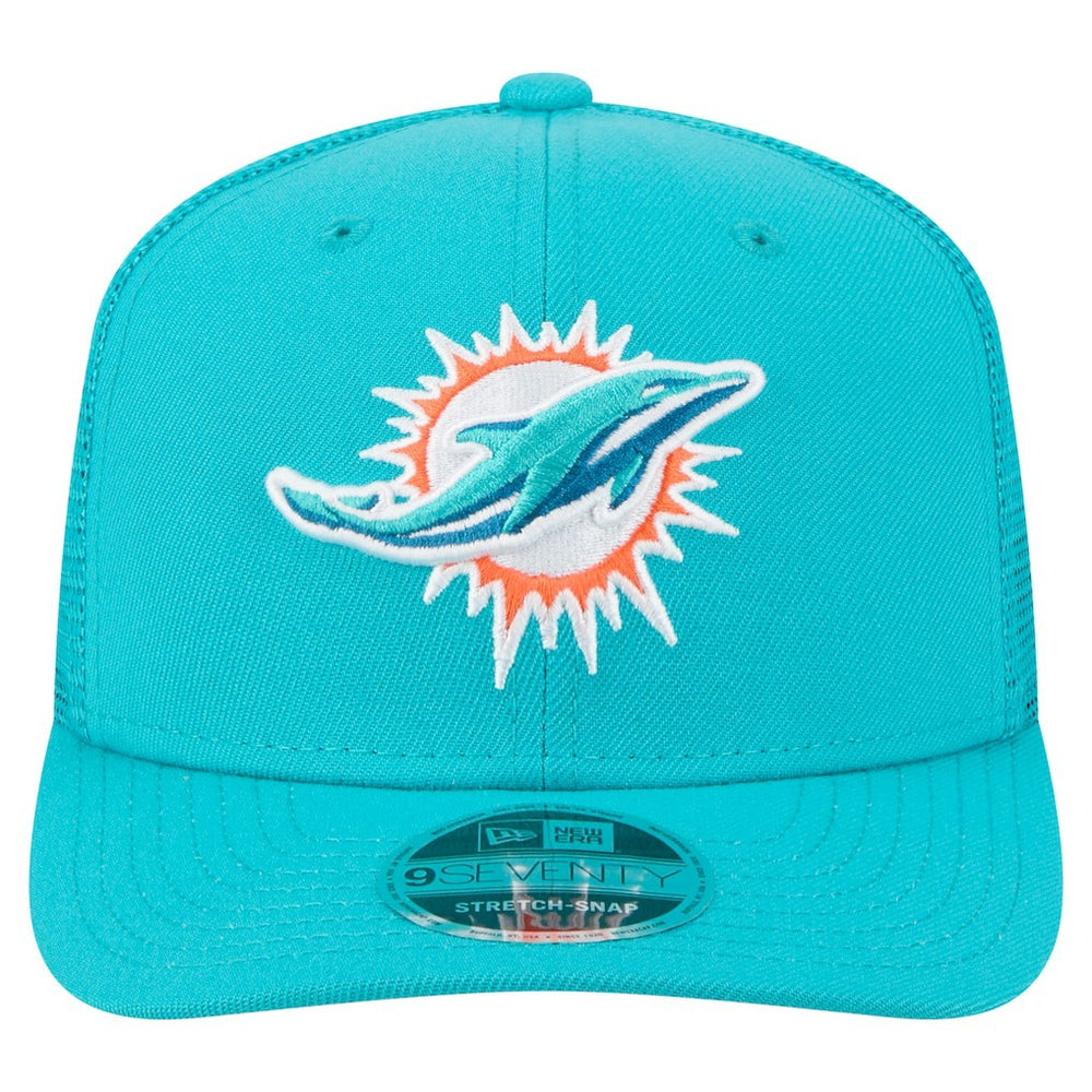 Miami Dolphins New Era Team Collection 9SEVENTY Stretch-Snap Adjustable Hat - Aqua - NFL