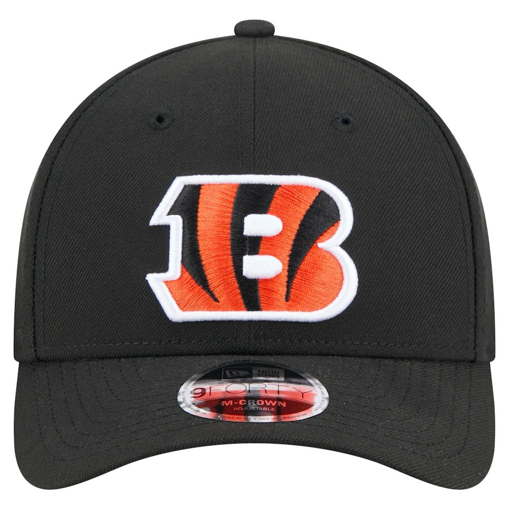 Cincinnati Bengals New Era Team Collection 9FORTY M-Crown Adjustable Hat - Black - NFL