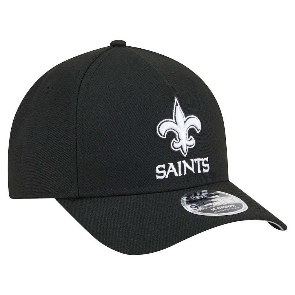 New Orleans Saints New Era Team Collection 9FORTY M-Crown A-Frame Adjustable Hat - Black - NFL