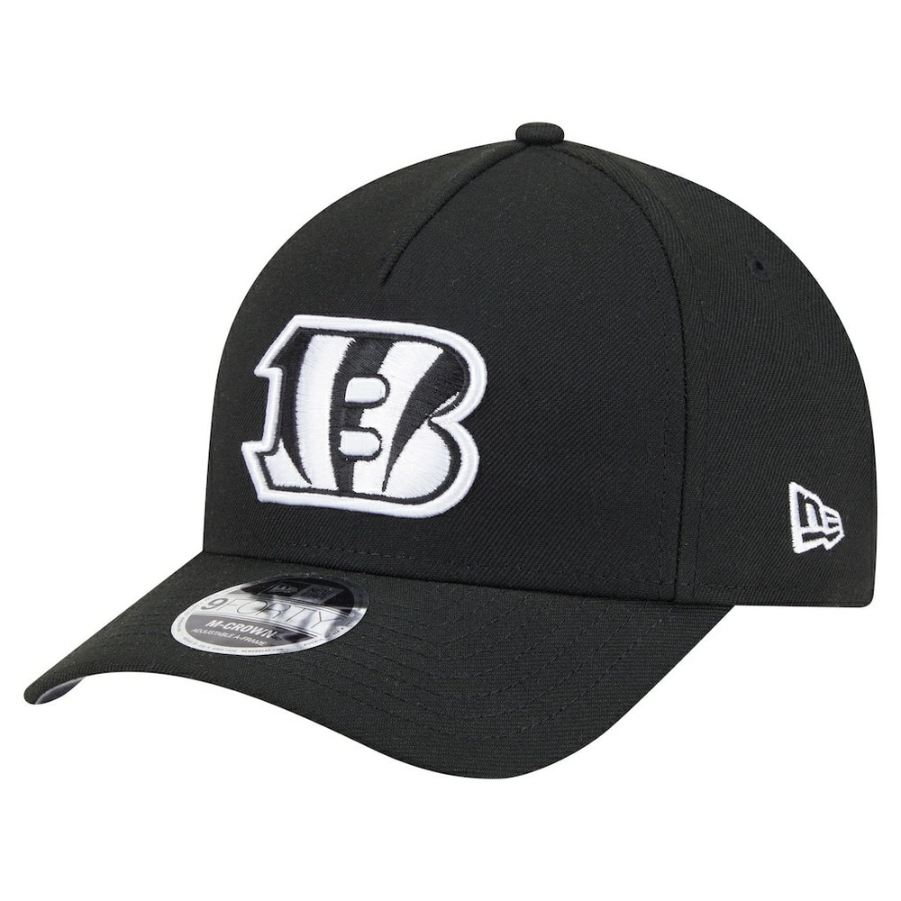 Cincinnati Bengals New Era Team Collection 9FORTY M-Crown A-Frame Adjustable Hat - Black - NFL