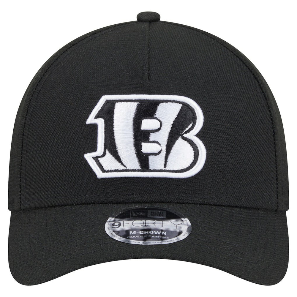 Cincinnati Bengals New Era Team Collection 9FORTY M-Crown A-Frame Adjustable Hat - Black - NFL
