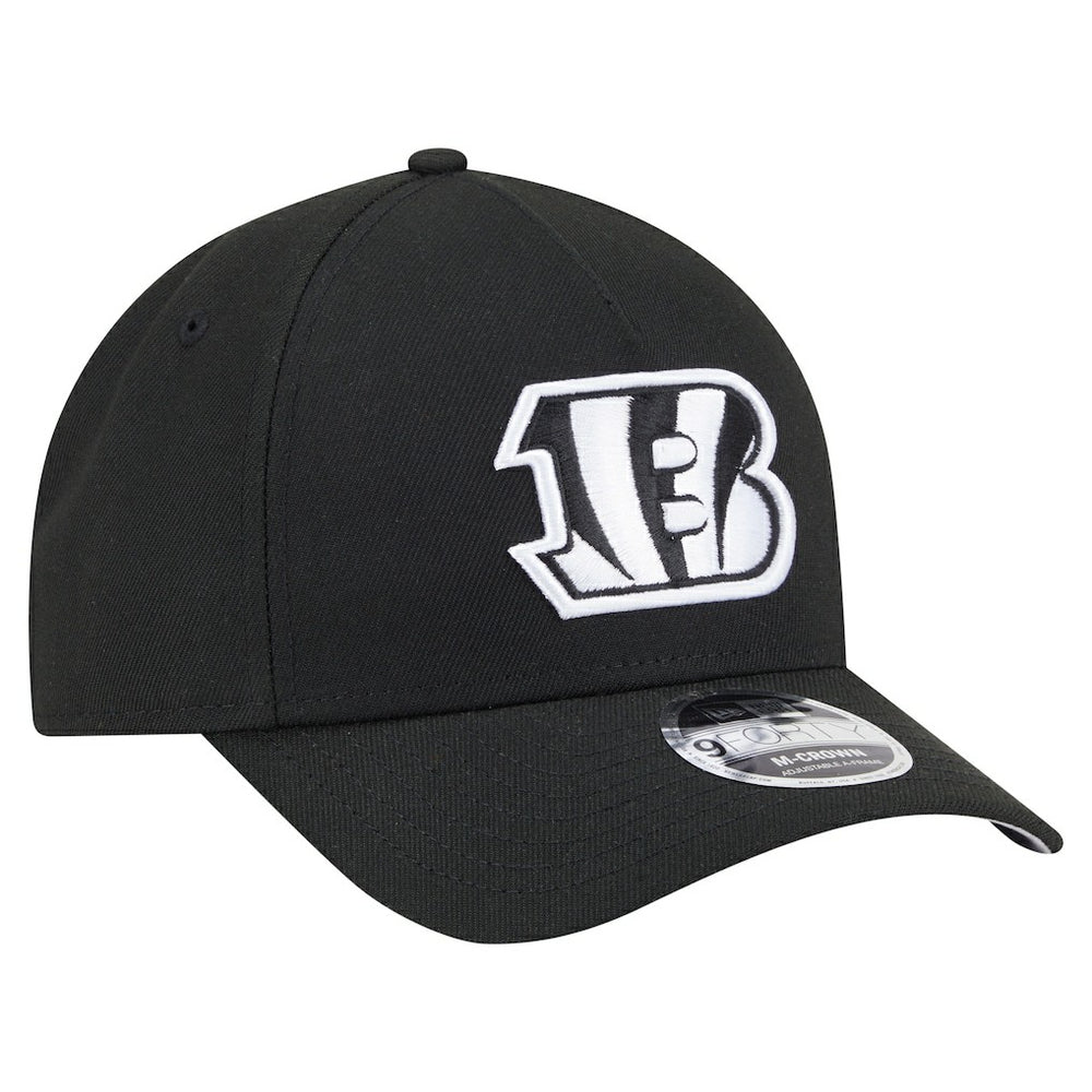 Cincinnati Bengals New Era Team Collection 9FORTY M-Crown A-Frame Adjustable Hat - Black - NFL