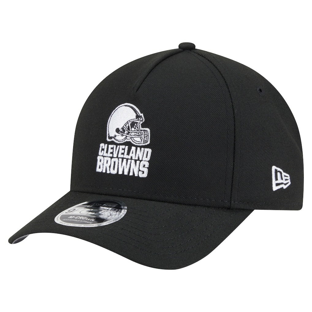 Cleveland Browns New Era Team Collection 9FORTY M-Crown A-Frame Adjustable Hat - Black - NFL