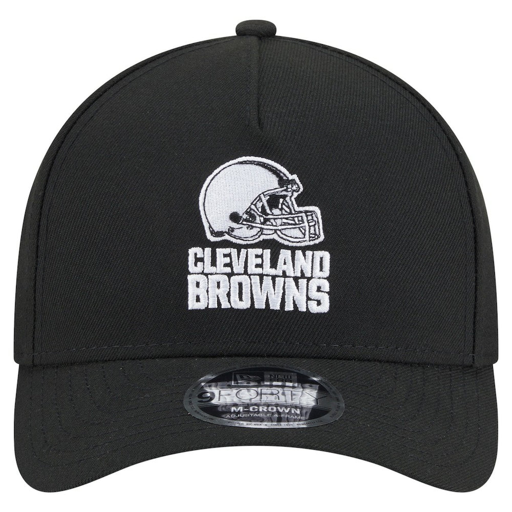 Cleveland Browns New Era Team Collection 9FORTY M-Crown A-Frame Adjustable Hat - Black - NFL