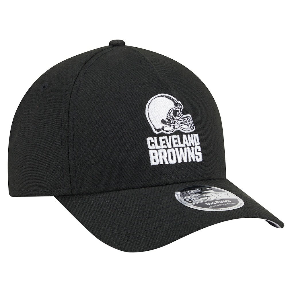 Cleveland Browns New Era Team Collection 9FORTY M-Crown A-Frame Adjustable Hat - Black - NFL