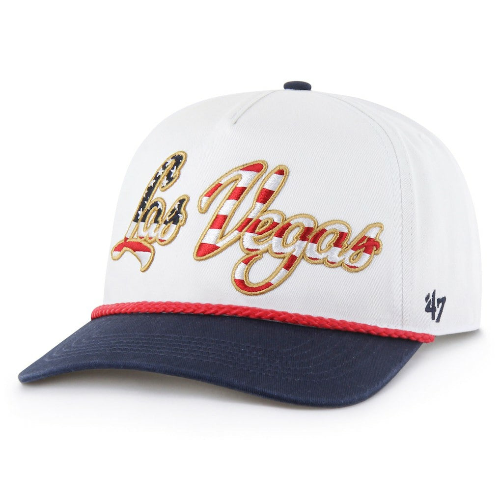 Las Vegas Raiders '47 Patriotic Overhand Hitch Adjustable Hat - White - 47 brand