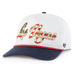 Las Vegas Raiders '47 Patriotic Overhand Hitch Adjustable Hat - White - 47 brand