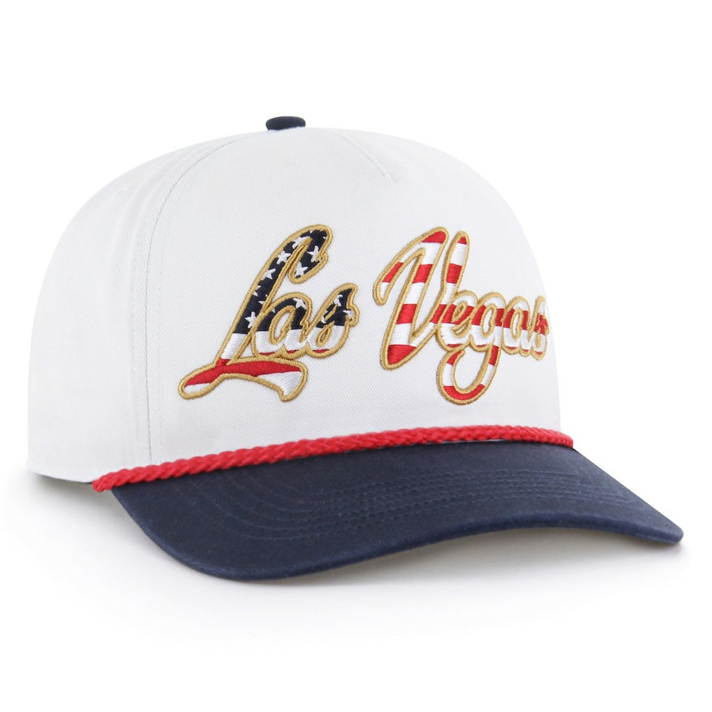 Las Vegas Raiders '47 Patriotic Overhand Hitch Adjustable Hat - White - 47 brand