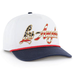 Los Angeles Chargers '47 Patriotic Overhand Hitch Adjustable Hat - White - 47 brand