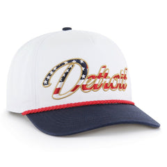 Detroit Lions '47 Patriotic Overhand Hitch Adjustable Hat - White - 47 brand