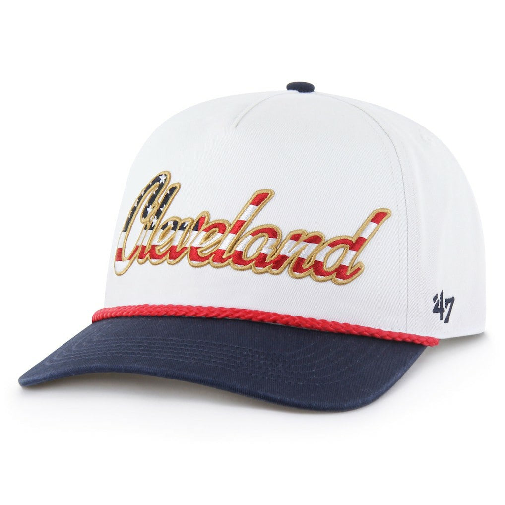Cleveland Browns '47 Patriotic Overhand Hitch Adjustable Hat - White - 47 brand