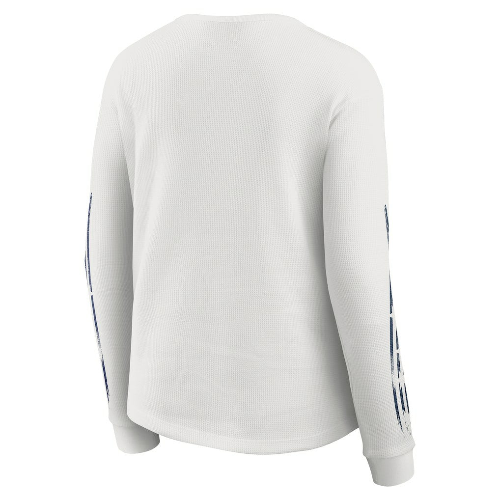 Dallas Cowboys WEAR by Erin Andrews Women's Graphic Waffle Long-Sleeve T-Shirt - White - NFL