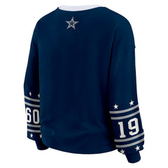 Dallas Cowboys WEAR by Erin Andrews Women's Sport Long-Sleeve T-Shirt - Navy - NFL
