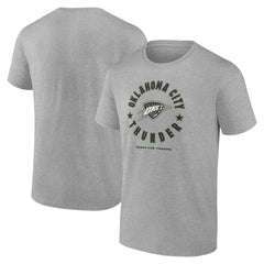 Oklahoma City Thunder Hoops for Troops T-Shirt Heather Gray