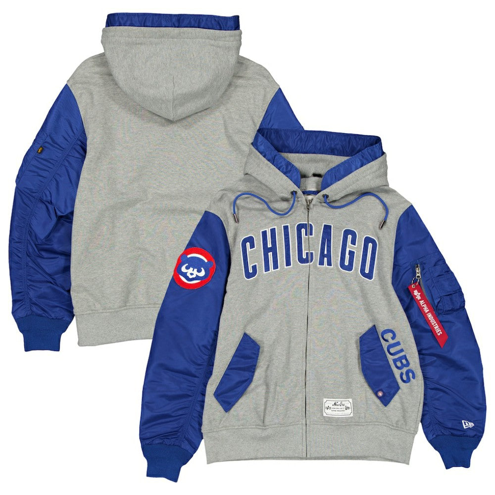 Chicago Cubs New Era x Alpha Industries Full-Zip Hoodie Jacket Discount