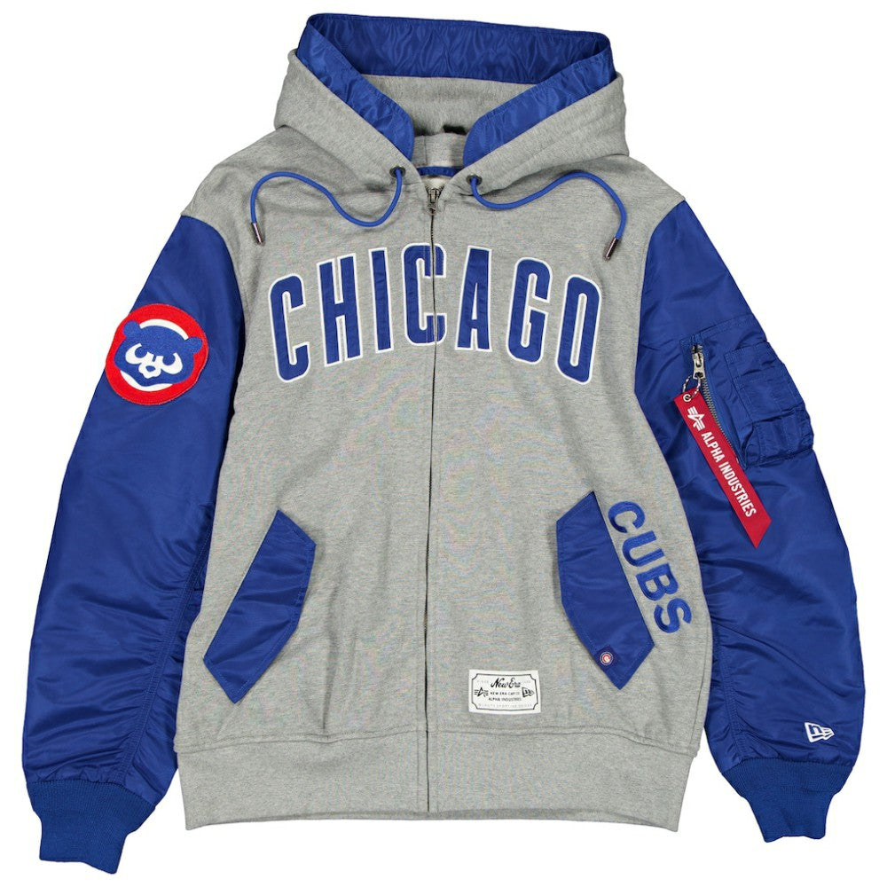 Chicago Cubs New Era x Alpha Industries Full-Zip Hoodie Jacket Discount