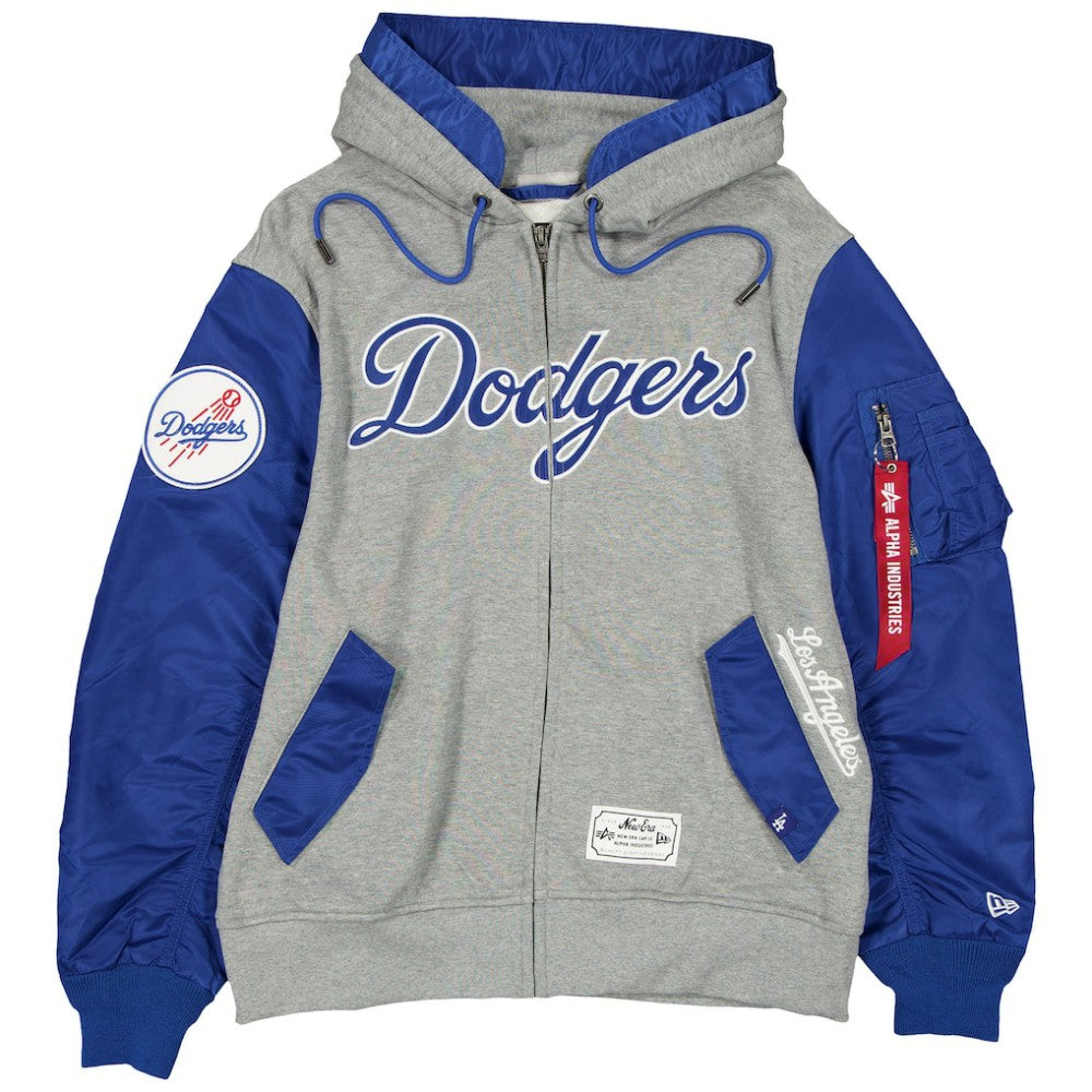 Los Angeles Dodgers New Era x Alpha Industries Full-Zip Hoodie Jacket Sale