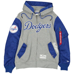 Los Angeles Dodgers New Era x Alpha Industries Full-Zip Hoodie Jacket Sale
