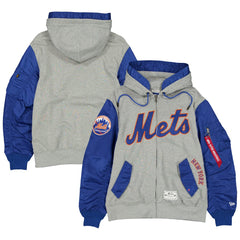 New York Mets New Era x Alpha Industries Full-Zip Hoodie Jacket Sale
